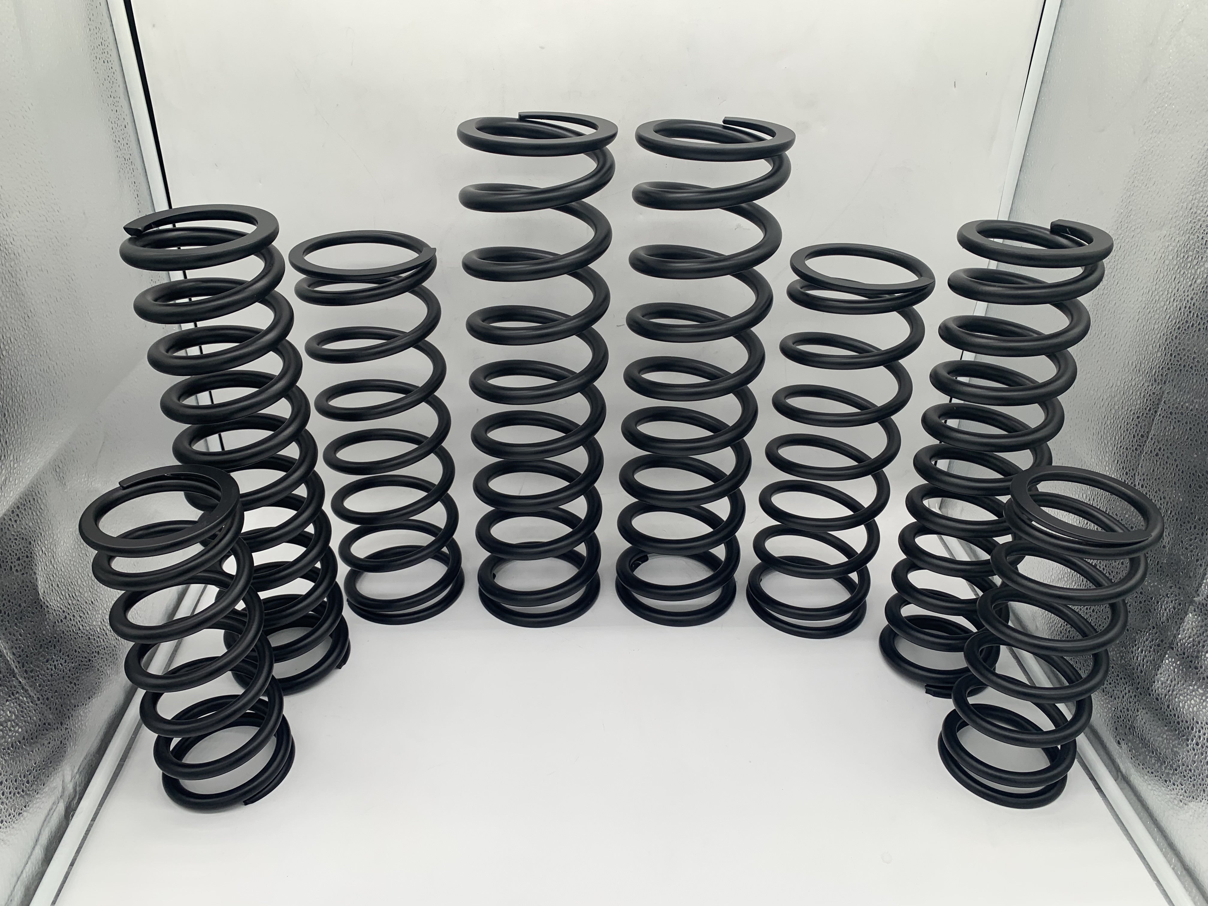 MTS Off-Road dual rate spring kit for the Can-Am Maverick X3 72" Models, powder coated in Satin Black