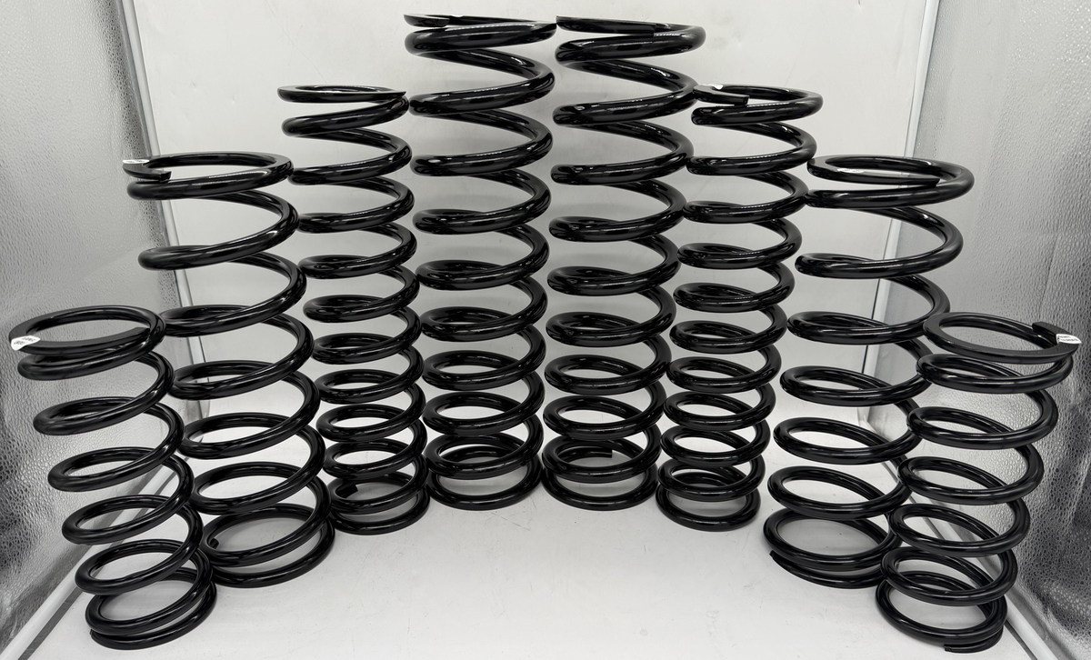 MTS Off-Road dual rate spring kit for the Can-Am Maverick X3 MAX 72" Models, powder coated in Gloss Black