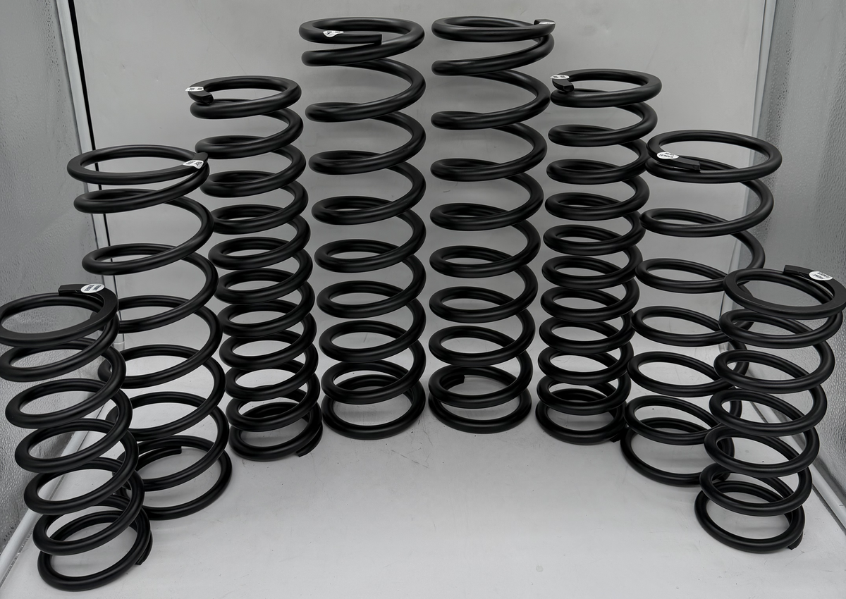 MTS Off-Road dual rate spring kit for the Can-Am Maverick X3 X RS / X RC Turbo RR (2-Seat), powder coated in Satin Black