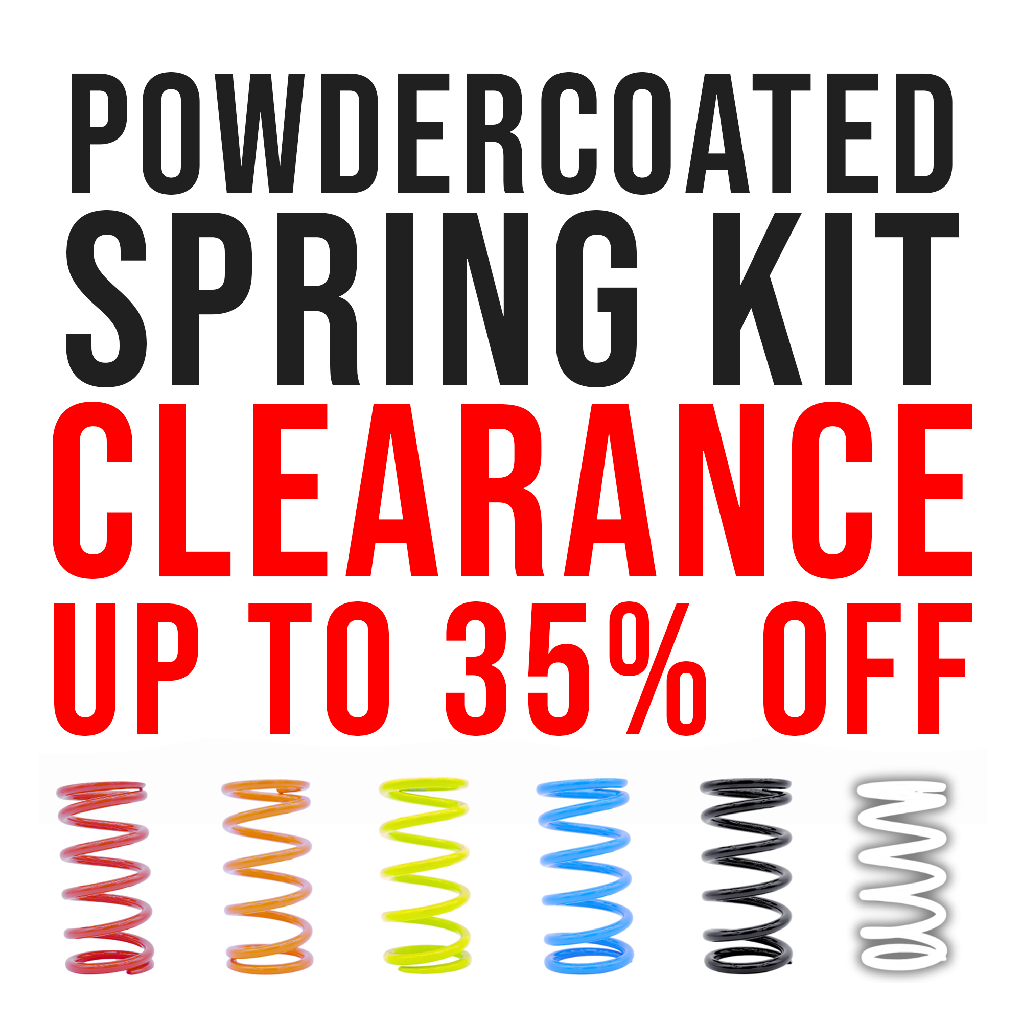 Powdercoated Spring Kit Clearance