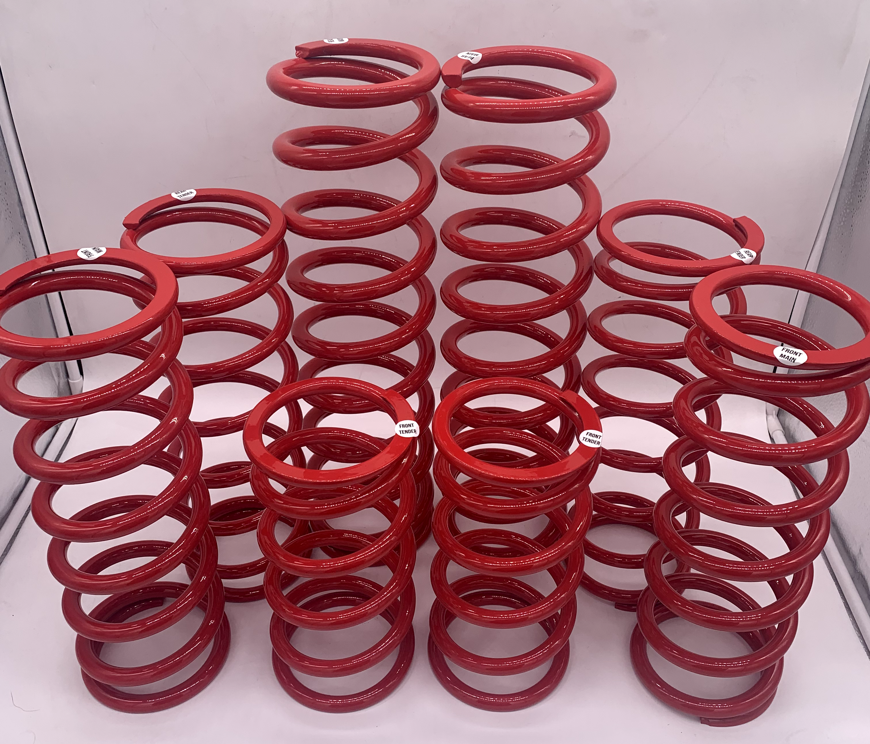 Polaris RZR Turbo R / Pro S (2-Seat) Powder Coated Spring Kit - Walker Red | MTS Offroad