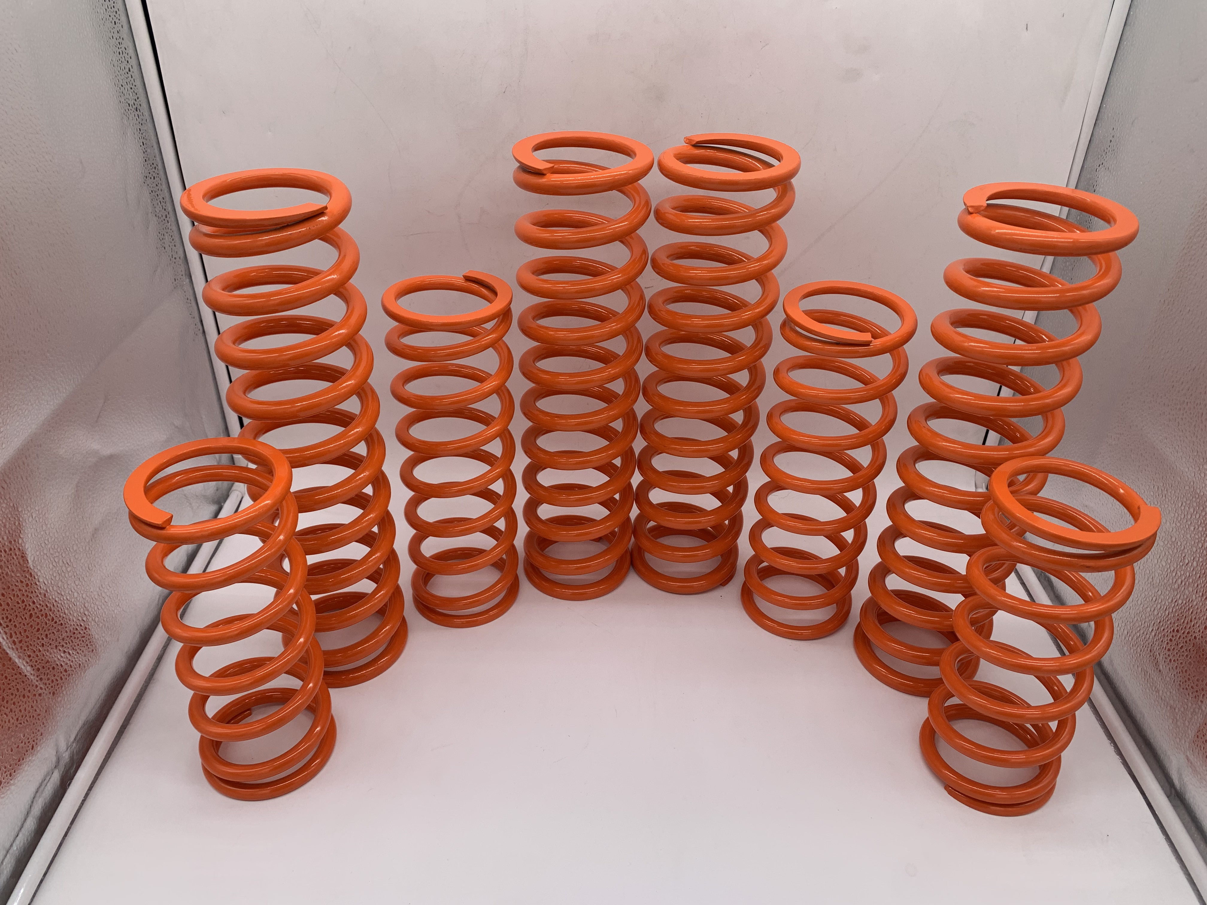 MTS Off-Road dual rate spring kit for the Can-Am Maverick X3 64" & 72" Non-Bypass, powder coated in Orange Madness