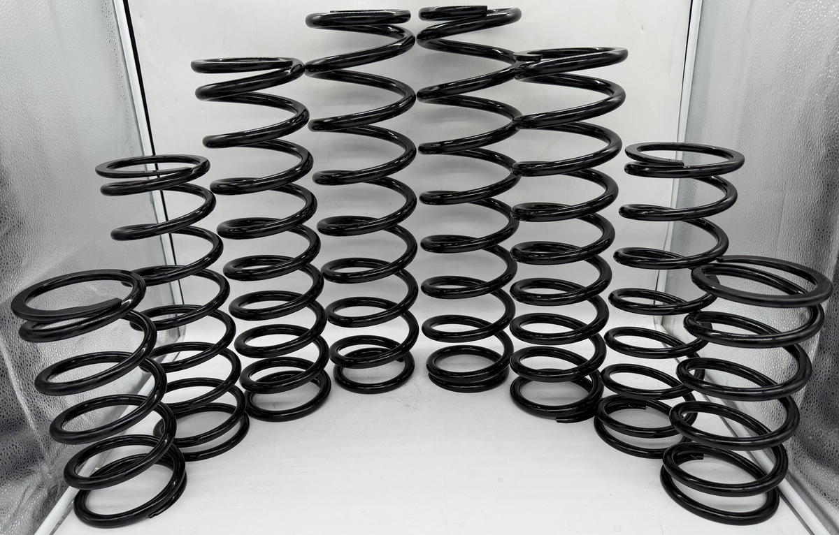 MTS Off-Road dual rate spring kit for the Kawasaki Teryx5 H2, powder coated in Gloss Black