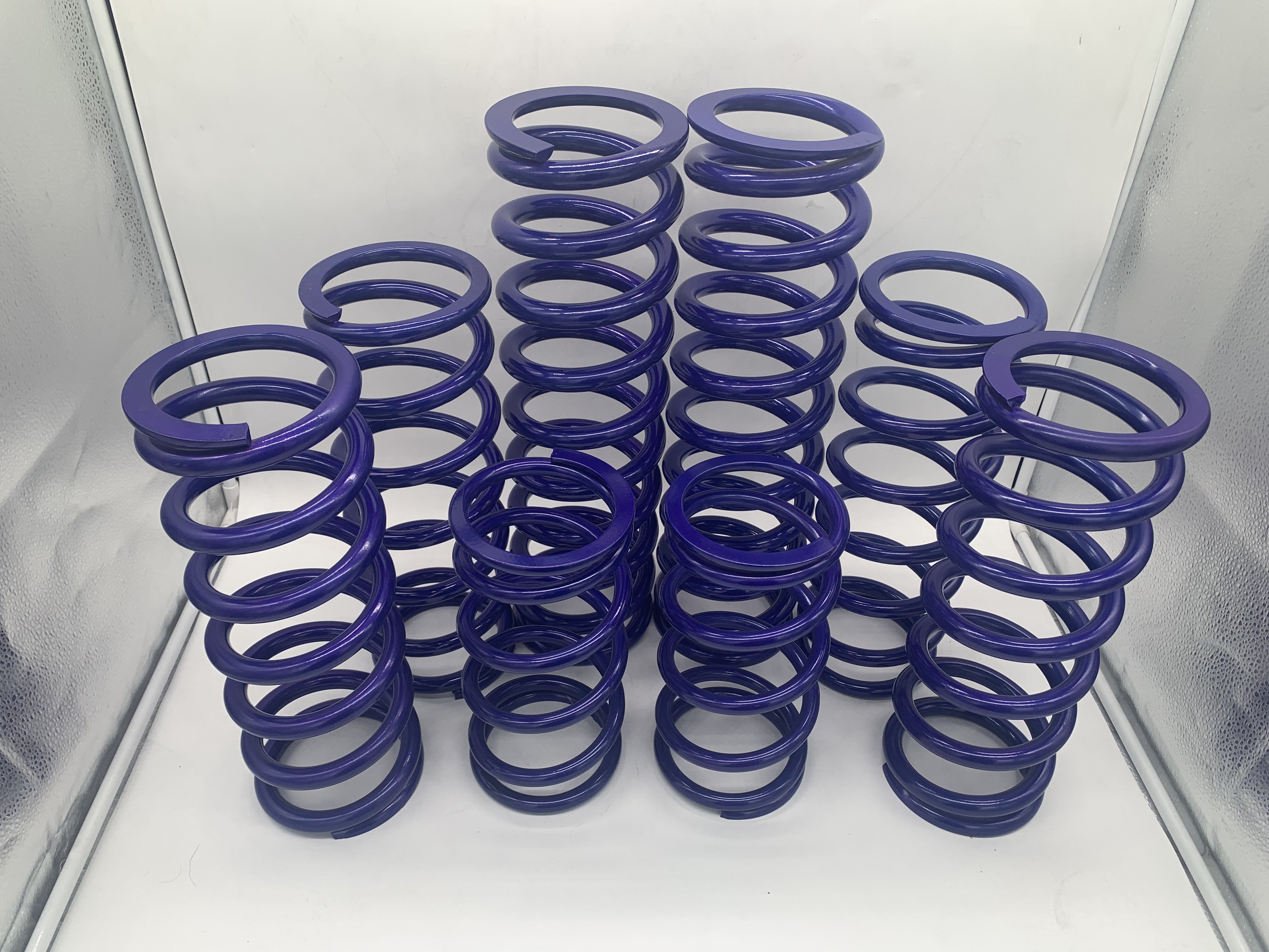 MTS Off-Road dual rate spring kit for the Polaris RZR Pro R, powder coated in Purple Something