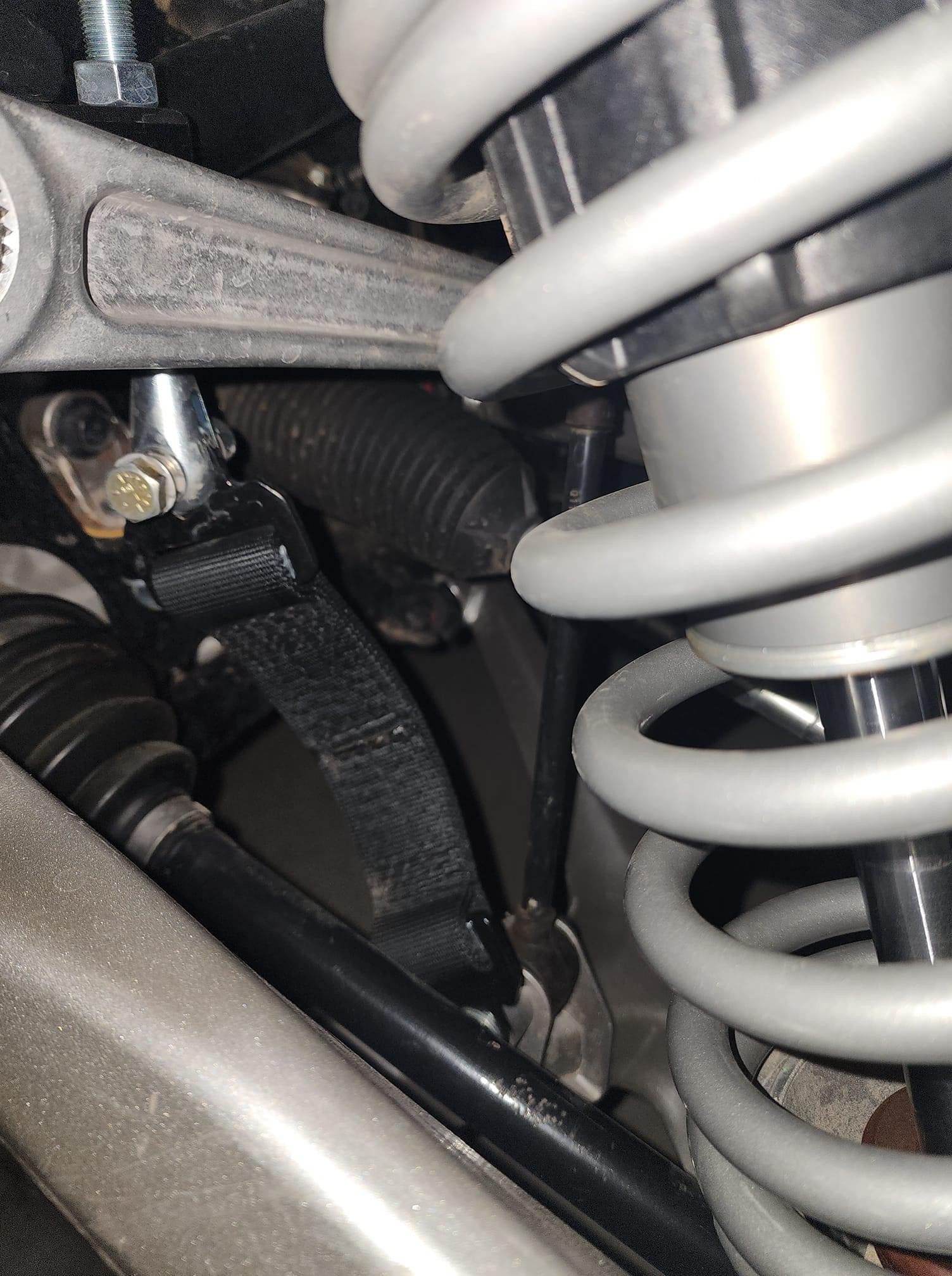 MTS shock installation picture gray shocks